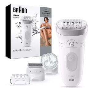 Braun Silk-épil 7 Smooth Collection Epilator Kit Wet & Dry Hair Removal